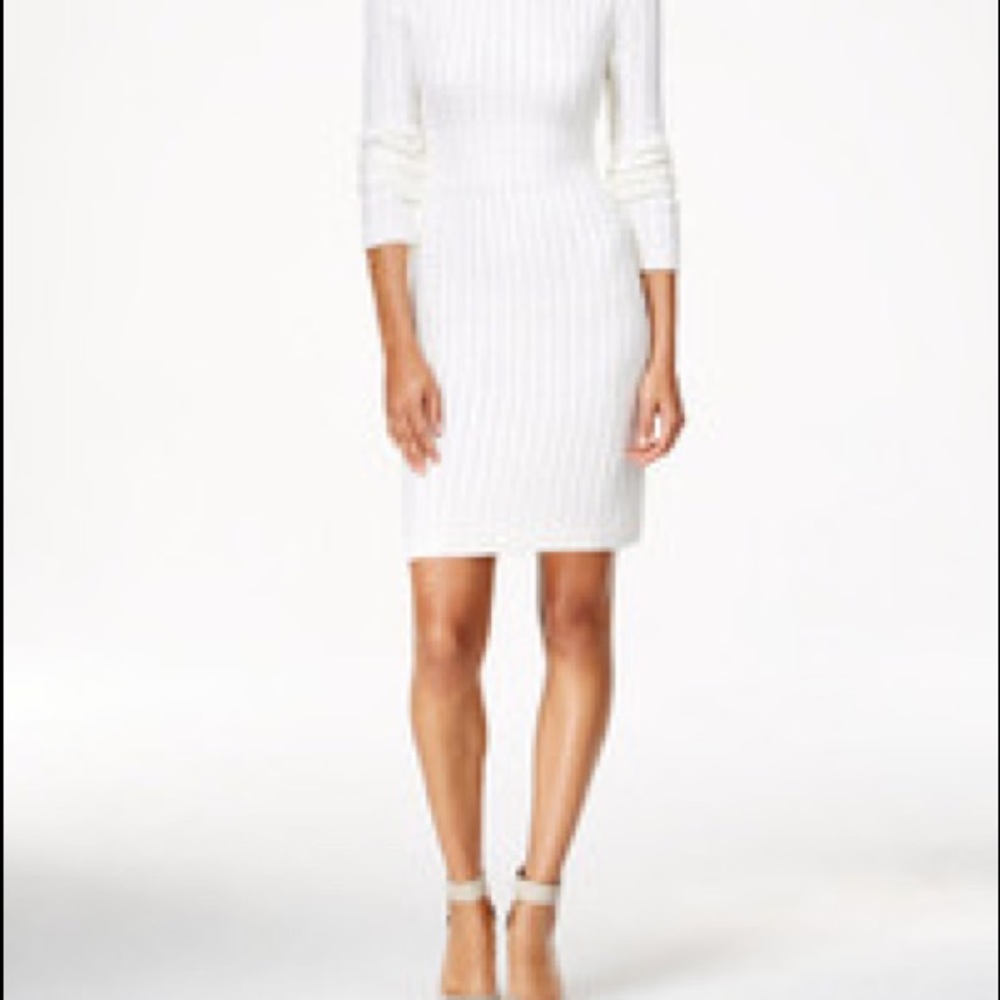 Calvin Klein cable knit sweater dress Sz S